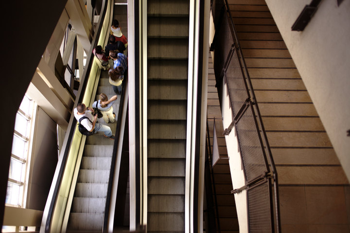 Escalators of Mus&eacute;e d'Orsay